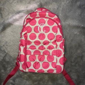 ThirtyOne backpack with letter “C”